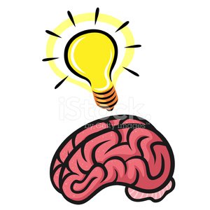 300x300 Lightbulb Brain Stock Vectors