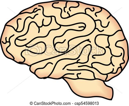 450x371 Brain Cartoon Vector Clip Art