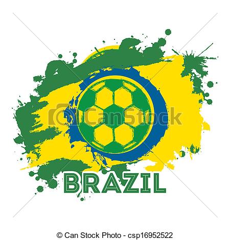 450x470 Brazil Design Over White Background Vector Illustration Vector