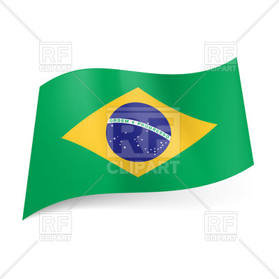 400x400 National Flag Of Brazil Royalty Free Vector Clip Art Image