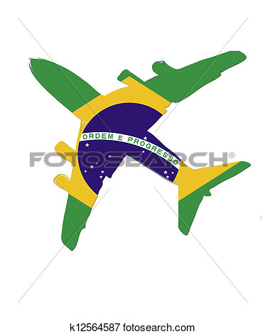 373x470 Brazil Flag Paint Clipart