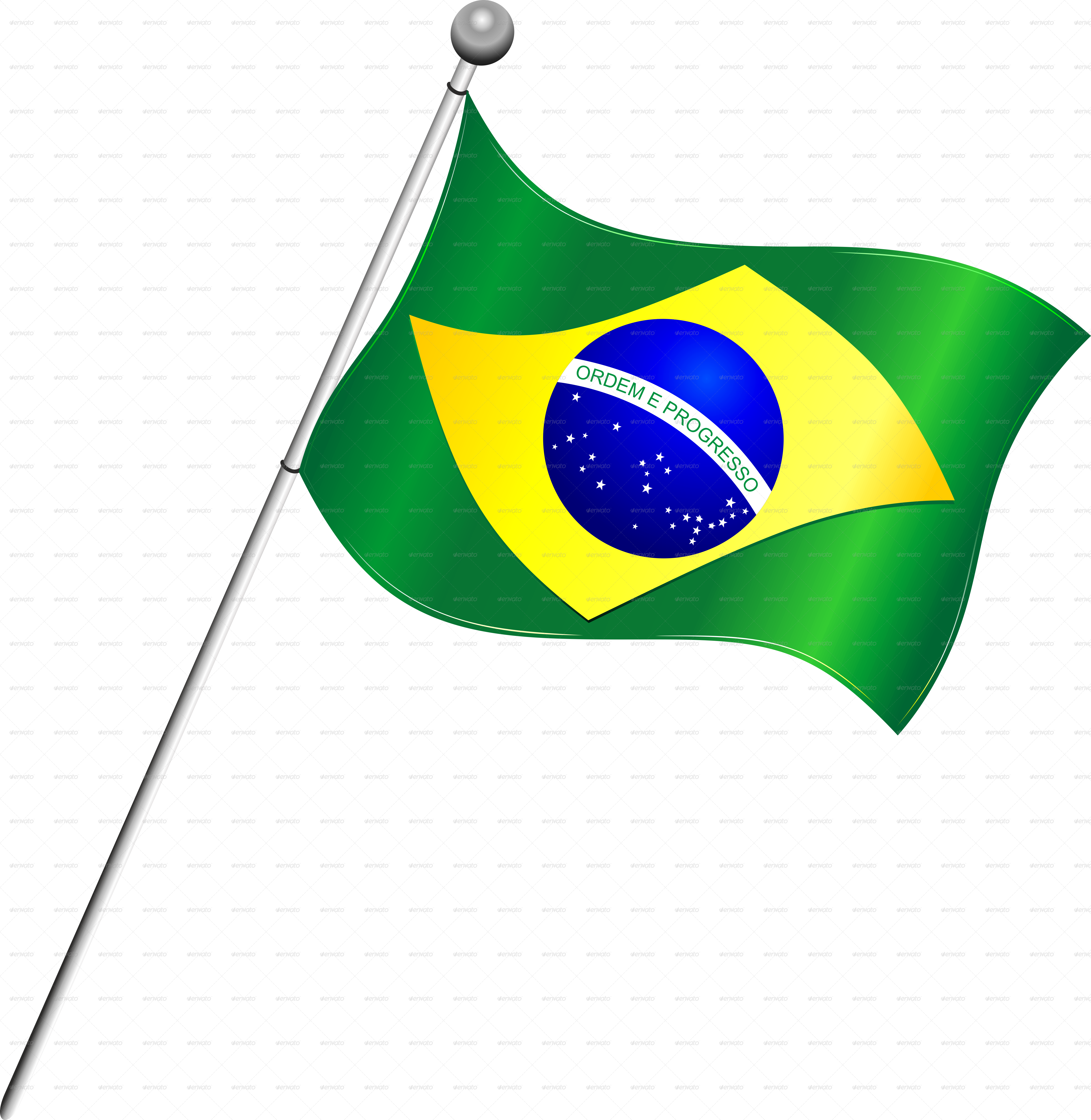 4870x4999 Brazil Flag Transparent Background Png Mart