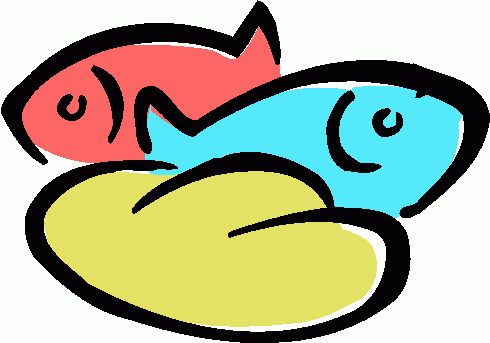 490x343 Fish And Bread Clipart