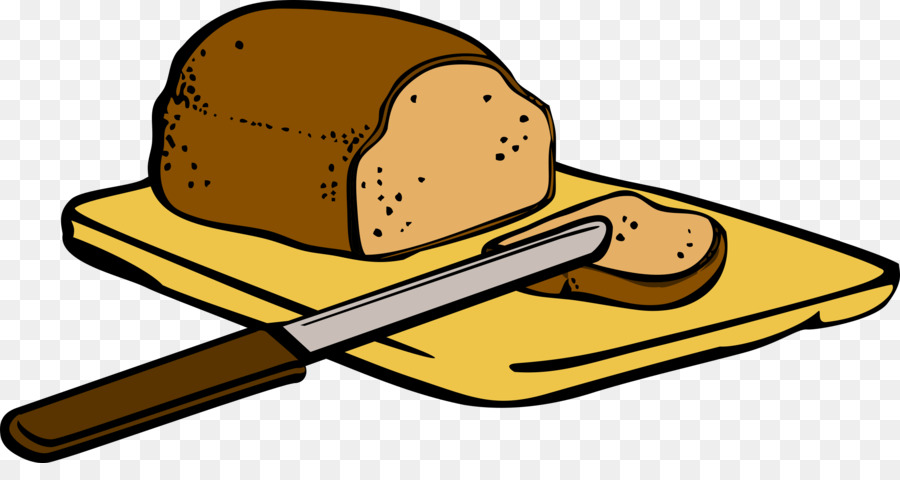 900x480 White Bread Banana Bread Loaf Clip Art