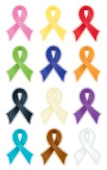 221x350 Diabetes Awareness Month Grey Ribbon 1.2 Classic Round Sticker