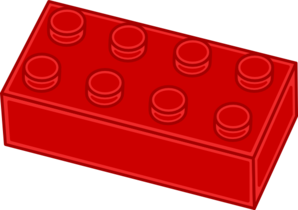 298x210 Red Lego Brick Clip Art