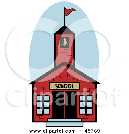 450x470 Royalty Free (Rf) Clipart Illustration Of A Red, One Room Brick