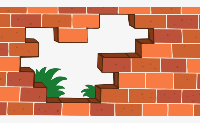 650x400 Flat Wind Vector Red Brick Wall And Grass, Bianpingfeng, Red Brick