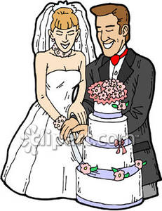 231x300 A Bride And Groom Cutting The Cake