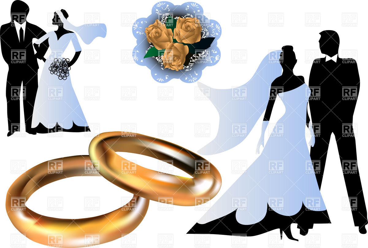 1200x808 Bride And Bridegroom Silhouettes Royalty Free Vector Clip Art