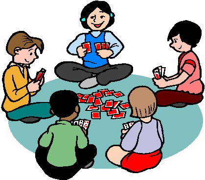 419x367 Clipart Bridge Card Players