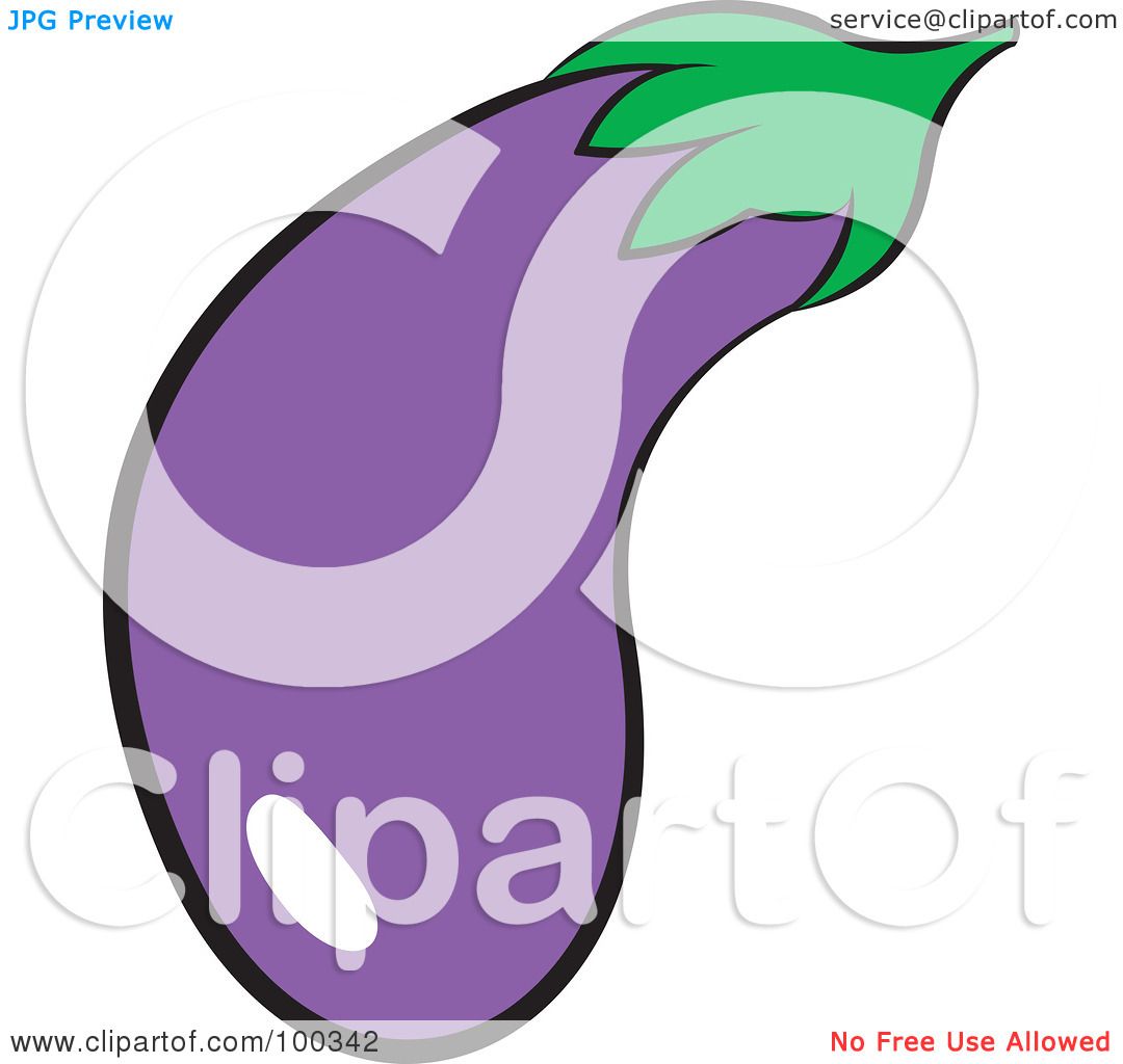 1080x1024 Royalty Free (Rf) Clipart Illustration Of A Purple Brinjal