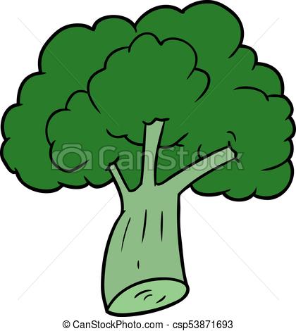 420x470 Cartoon Broccoli Eps Vectors
