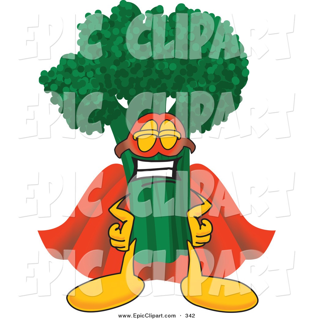 1024x1044 Vector Clip Art Of A Proud Green Broccoli Food Mascot Cartoon