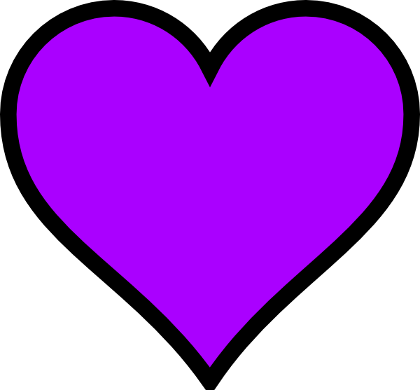 600x557 Broken Purple Heart Clipart