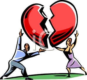 300x276 Clip Art Man And Woman Putting Together A Broken Heart Clipart