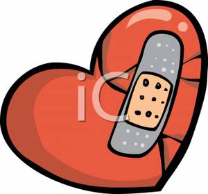 300x279 Broken Heart Clipart Bandaid Clipart Free Collection Download