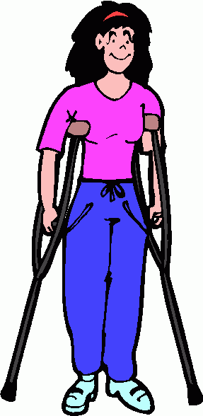 287x588 Crutches Cliparts