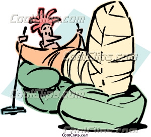 300x273 Man With Broken Leg Clip Art