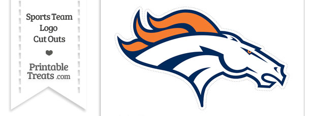 610x229 Large Denver Broncos Logo Cut Out Printable