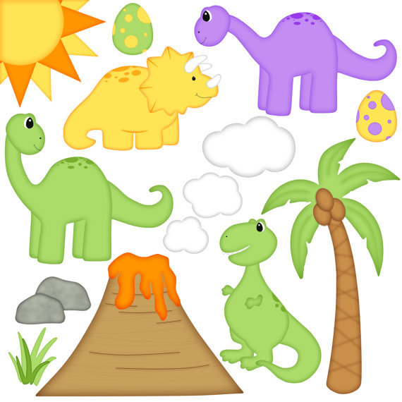 570x570 Dinosaur Digital Clipart