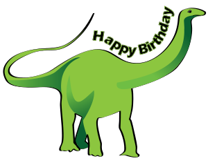 300x236 Happy Birthday Dinosaur