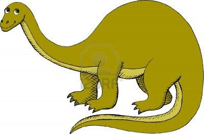 400x263 Vector Illustration Of Brontosaurus (Apatosaurus) Stock Photo