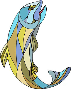 242x300 Speckled Trout Art