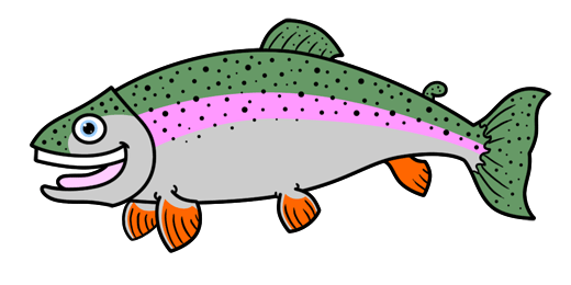 520x260 Animated Trout Clip Art