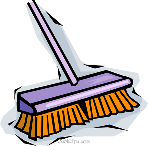 480x474 Broom Royalty Free Vector Clip Art Illustration Vc014072