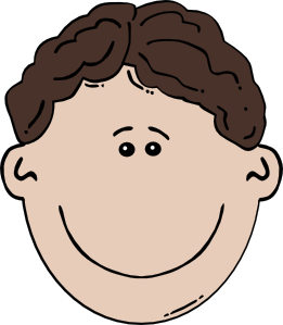 261x299 Boy Face Cartoon 3 Clip Art