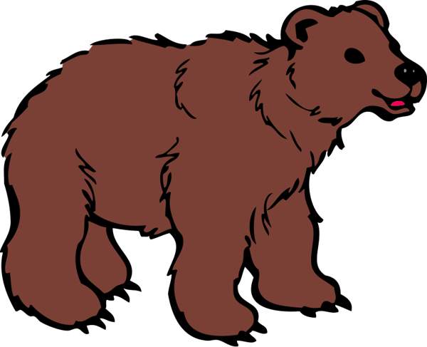 600x487 Brown Bear Clip Art Clipart Panda