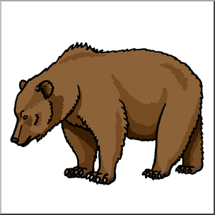 304x304 Clip Art Brown Bear Color 2 I Abcteach