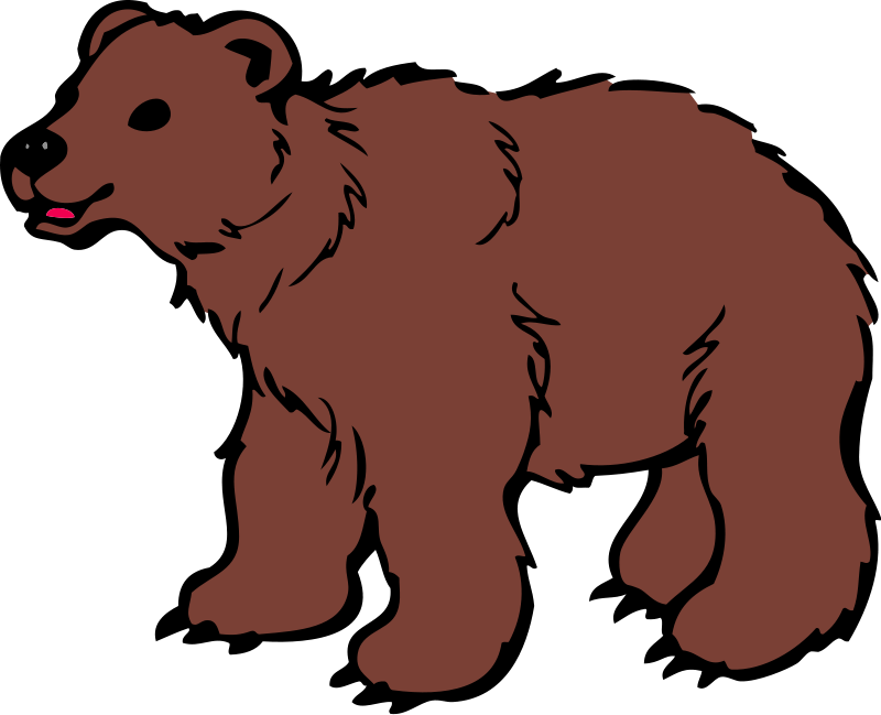 800x649 Young Brown Bear Clip Art Clipart Panda