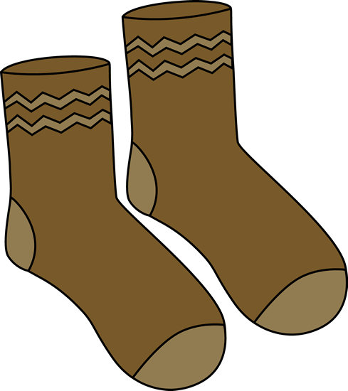 489x550 Brown Pair Of Socks Clip Art