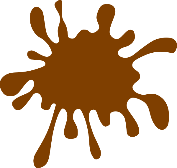 600x568 Brown Splat Clip Art