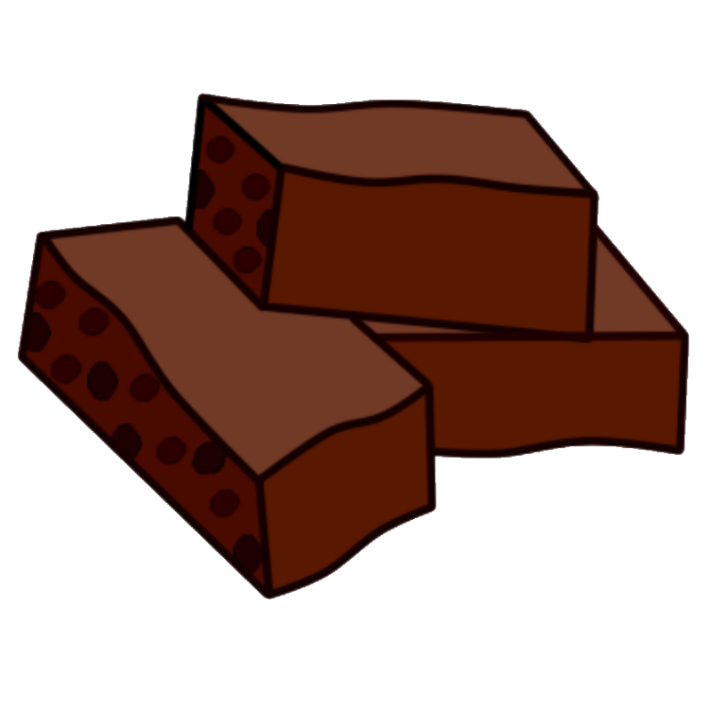 800x800 Chocolate Brownie Sundae Fudge Frosting Amp Icing Clip Art