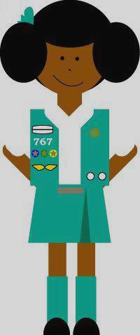 200x477 Girl Scouts Clip Art