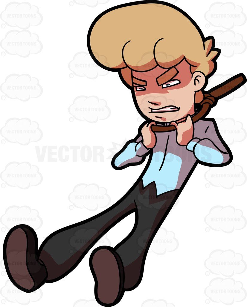 826x1024 A Struggling Male Trying Remove The Rope That Is Choking Him