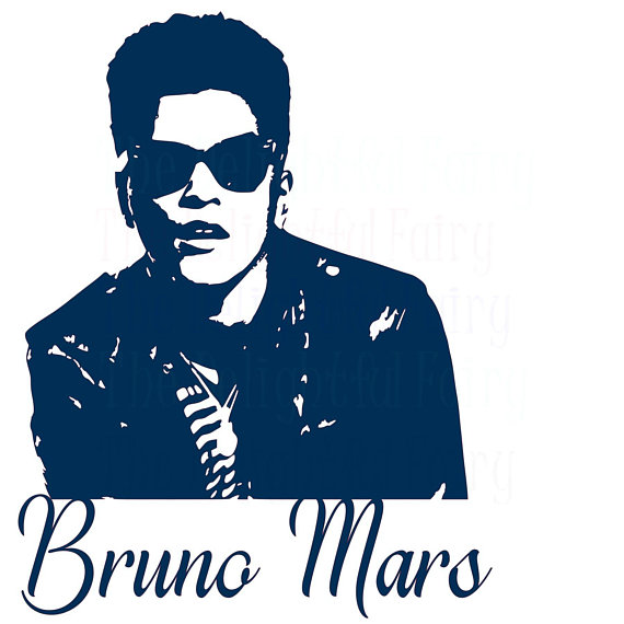 570x570 Bruno Mars Svg Bruno Mars Vector Art Digital Cut File