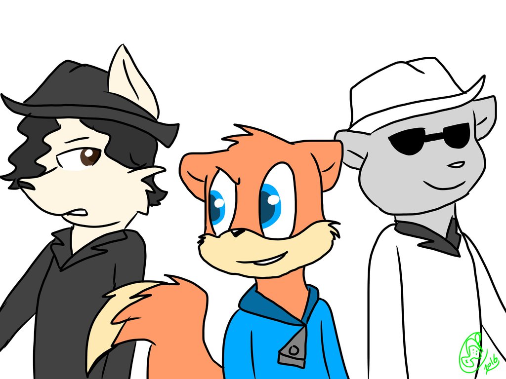 1024x768 Art Trade [Conker, Michjel And Bruno Mars] By Yoshiyoshi700