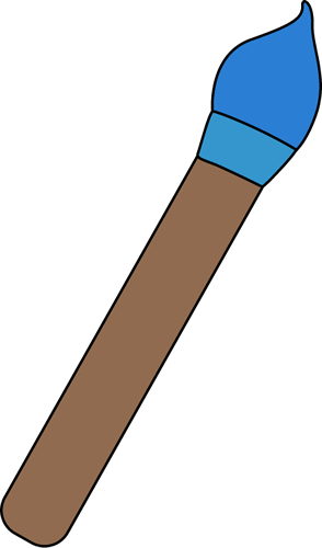 294x500 Blue Art Paint Brush Clip Art