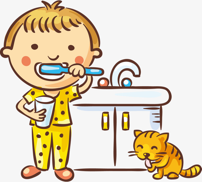 650x587 Children Brush Your Teeth, Wash, Boy, Basin Png And Vector