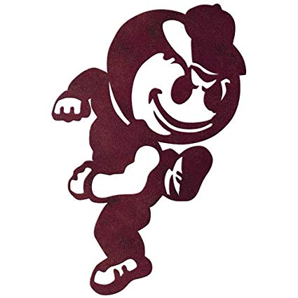 425x425 Ncaa Ohio State Buckeyes Nostalgic Brutus Metal Cut Out Sign, 11