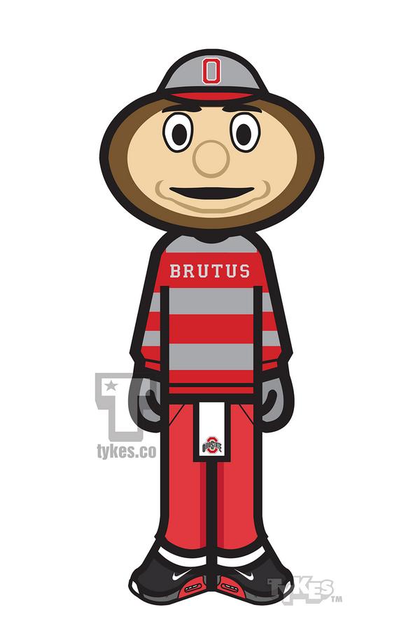 600x900 Tykes On Twitter Brutus Buckeye Ohio State Mascot Tyke