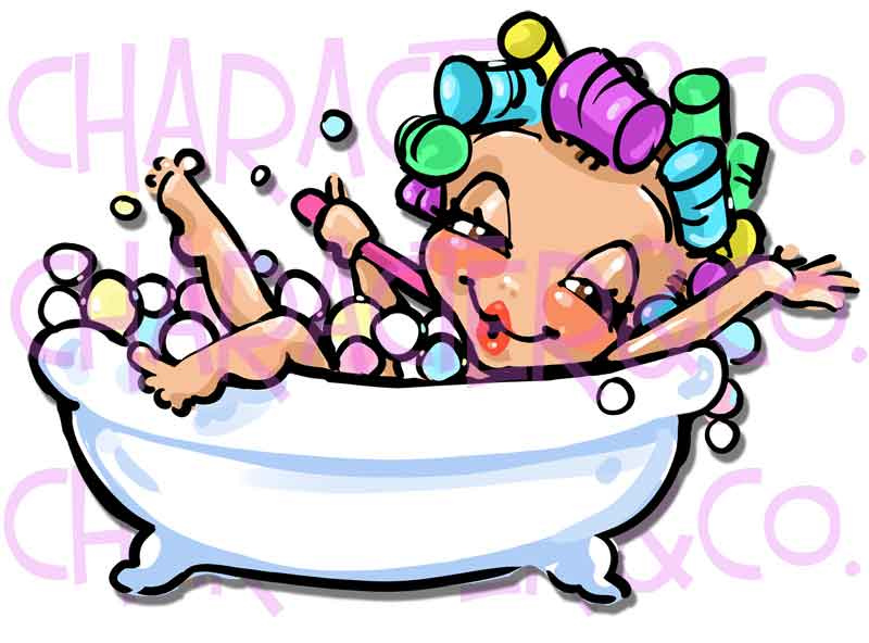 800x592 Cute Girl Enjoying Bubble Bath