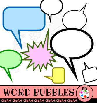 332x350 Comic Bubbles Clipart Png Teaching Resources Teachers Pay Teachers