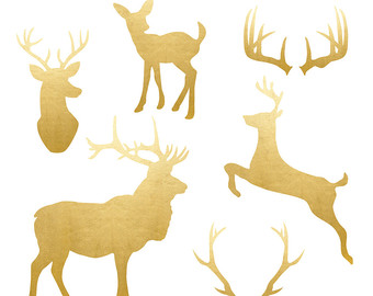 340x270 Stag Clip Art Images Etsy