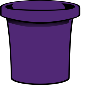 300x294 Simple Bucket Purple Clip Art