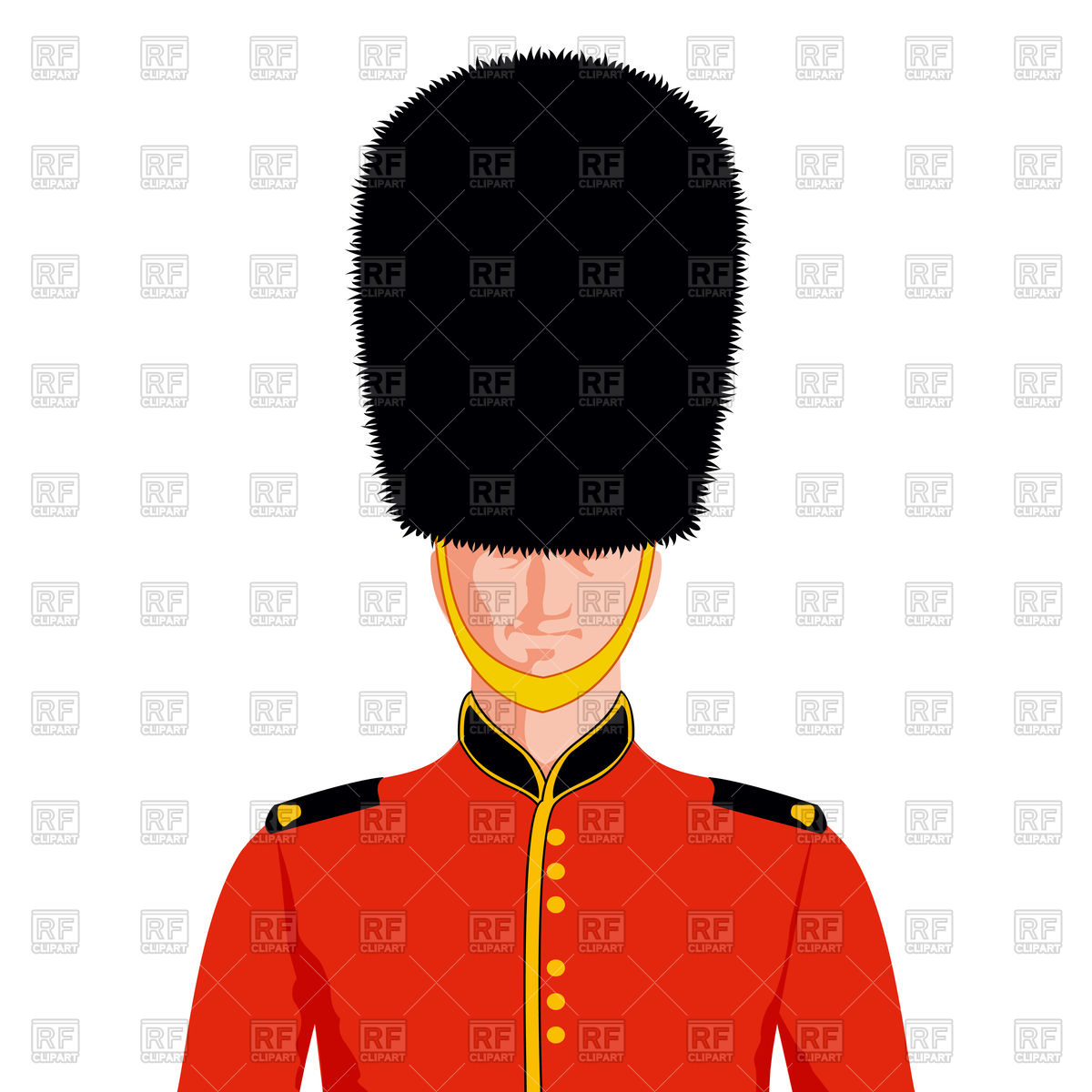 1200x1200 Royal British Guard Royalty Free Vector Clip Art Image